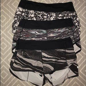 Lululemon speed shorts